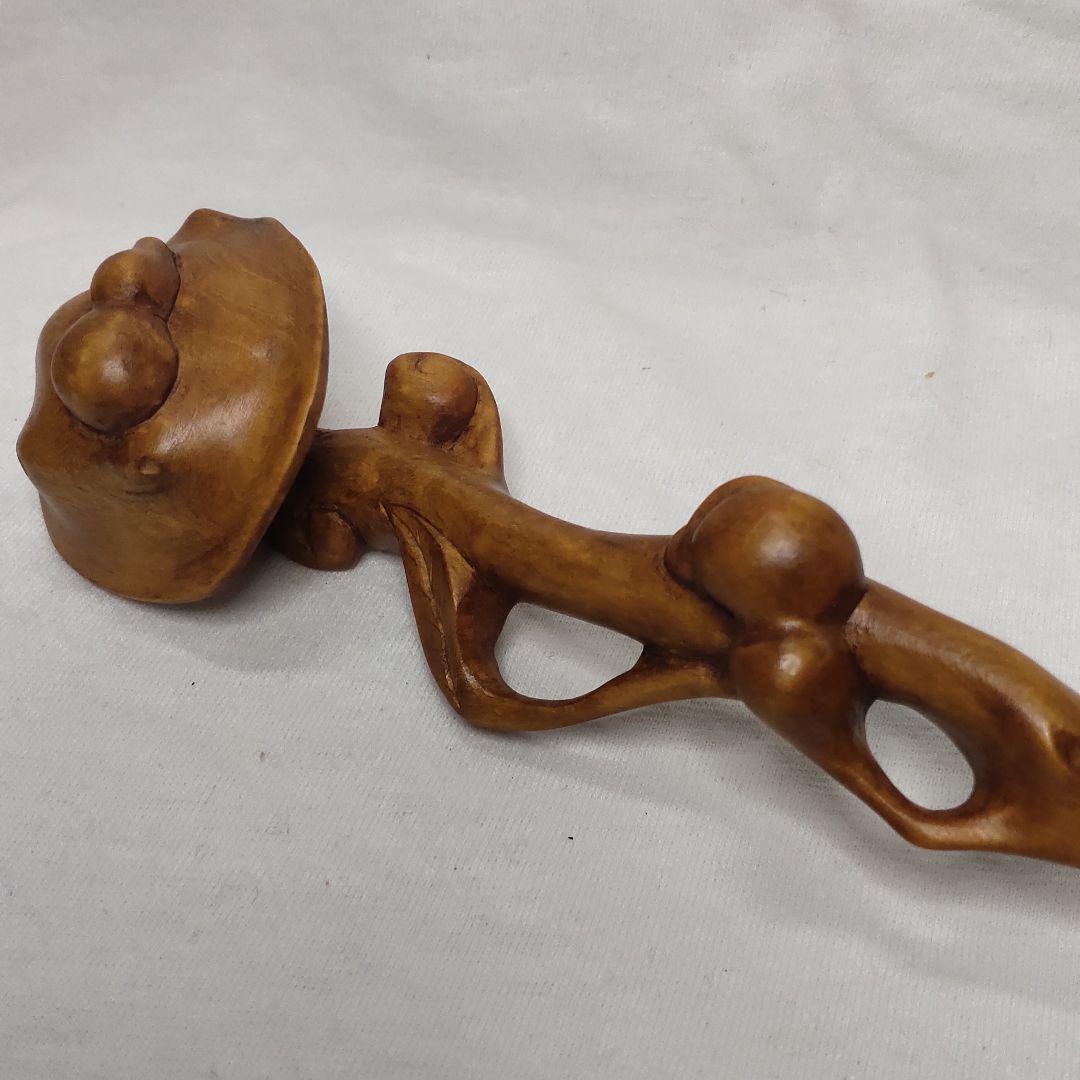 Nyoi stick wood paper box unused item old family collection