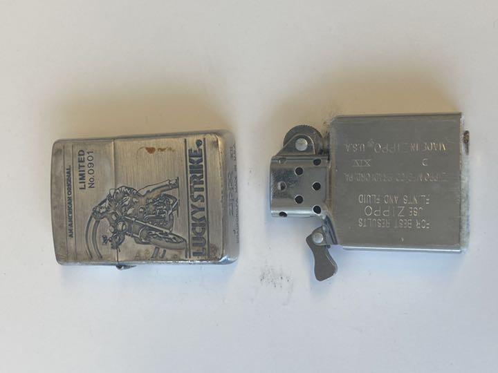 As is For Parts Zippo lucky strik lucky strike made in 1996