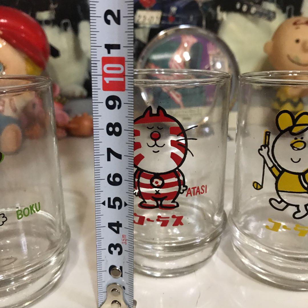 Morinaga Chorus Farry tumbler Showa retro period glass cup Hoya crystal