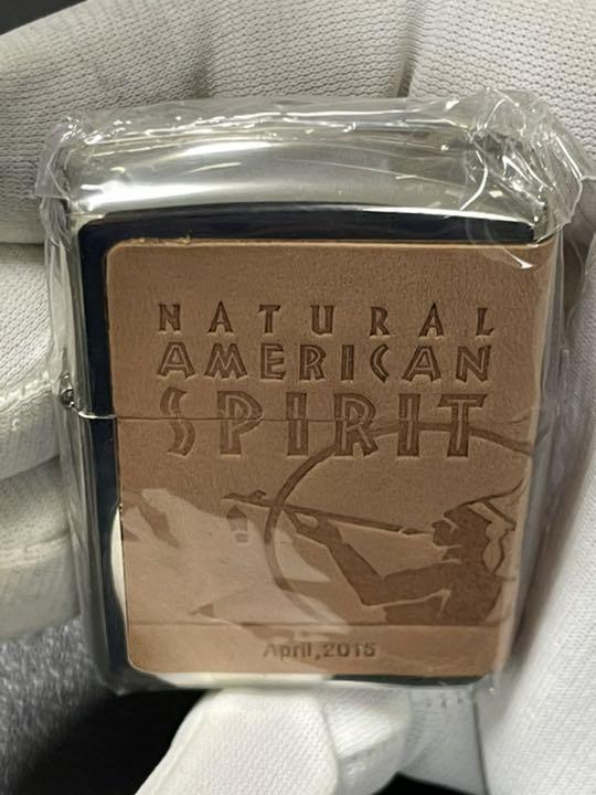 As is For Parts Zippo American Spirit Genuine Leather Armor Limited Edition