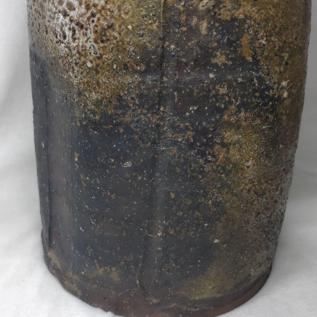 Bizen ware flower vase tea utensils flower ware power inscription paulownia