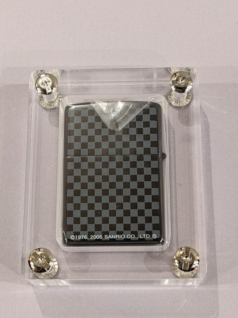 As is for parts Zippo lighter Hello Kitty 30th anniversary check x ribbon patter