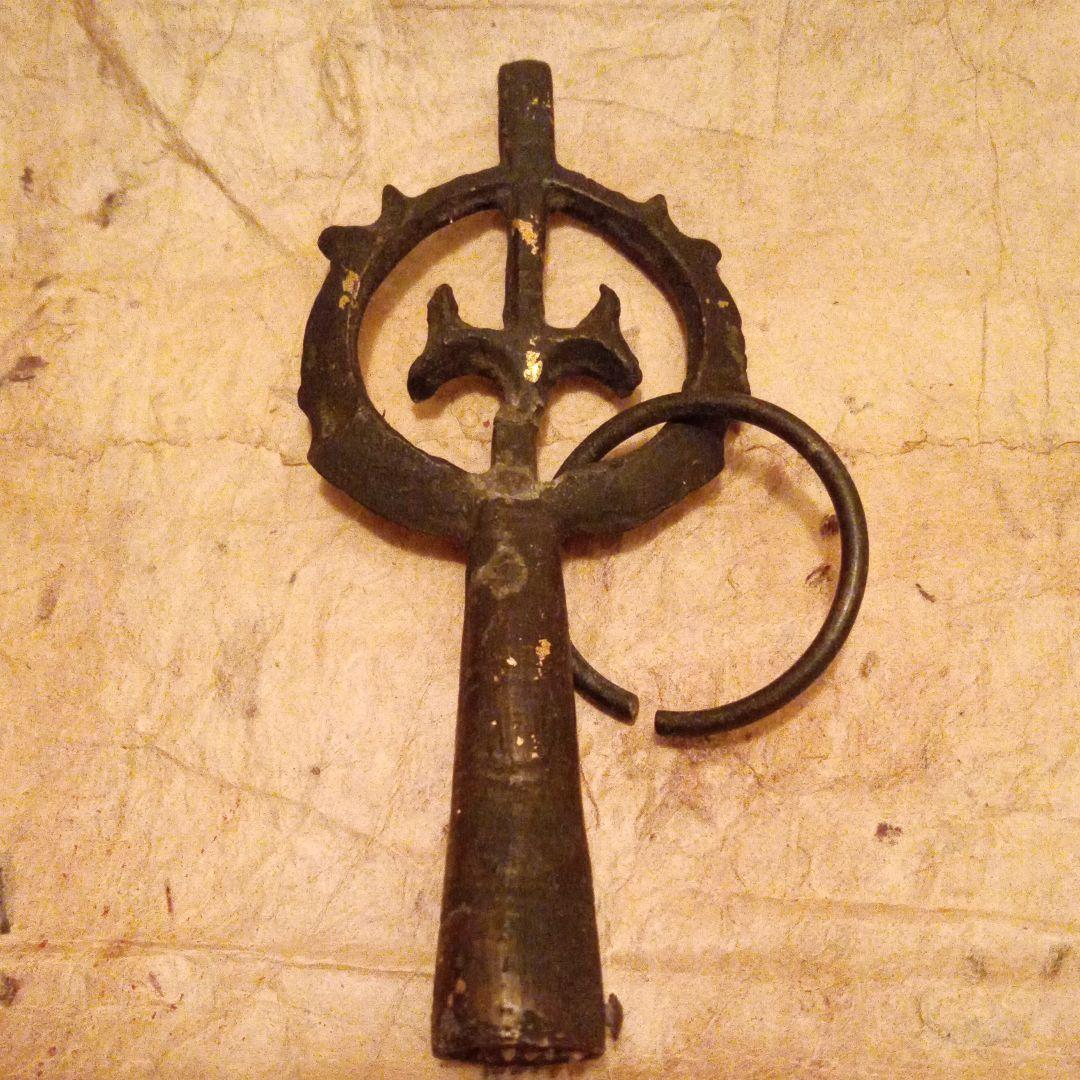 Shakujo Buddhist art Cane Cane head Momoyama period