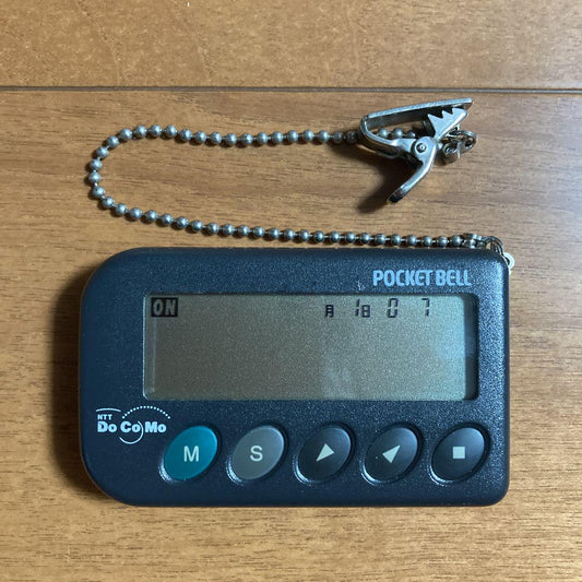 As is for parts pager Senti F black NTT docomo body only POKEBERU　POKEBELL