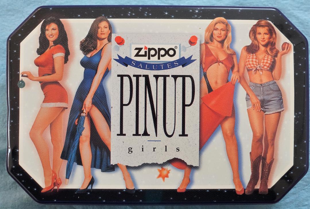 As is For Parts  ZIPPO Lighter 1996 Limited Edition Pinup Girls