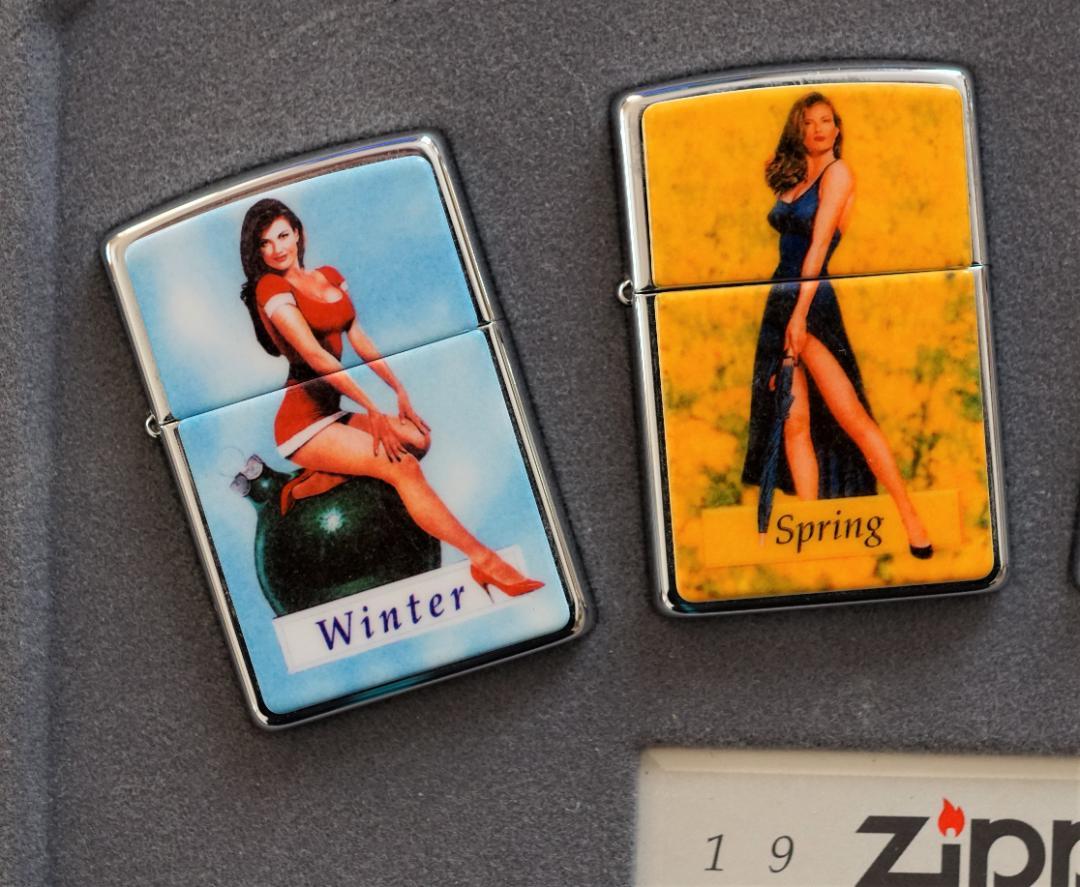 As is For Parts  ZIPPO Lighter 1996 Limited Edition Pinup Girls