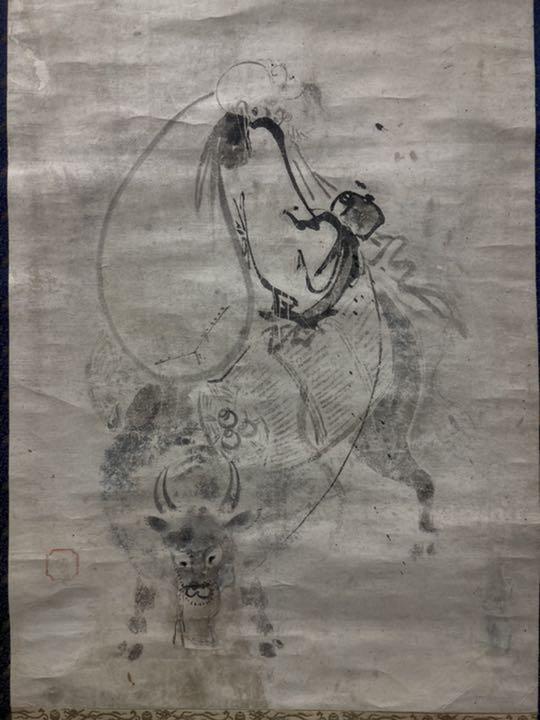 Cow cow hanging scroll JAPAN