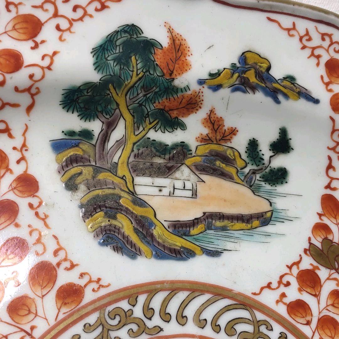 Daqing Qianlong Jingdezhen Qing dynasty porcelain powder landscape