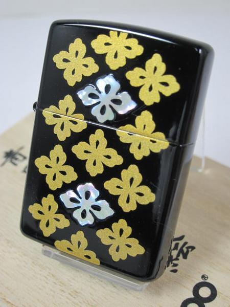As is For Parts Zippo Genuine gold lacquer with blue shell Hanabishi Black lacqu