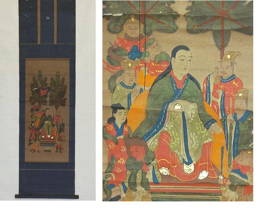 Woodblock print hanging scroll Tokujin hanging scroll antique ukiyo-e