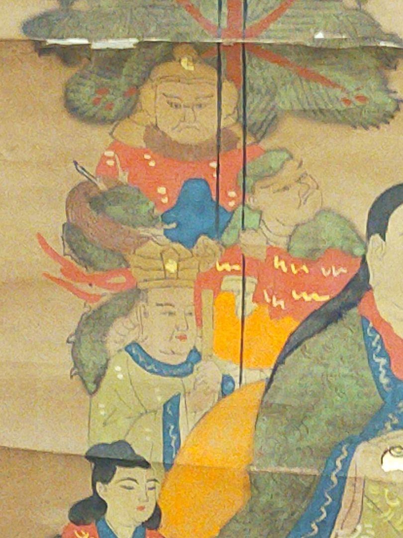 Woodblock print hanging scroll Tokujin hanging scroll antique ukiyo-e