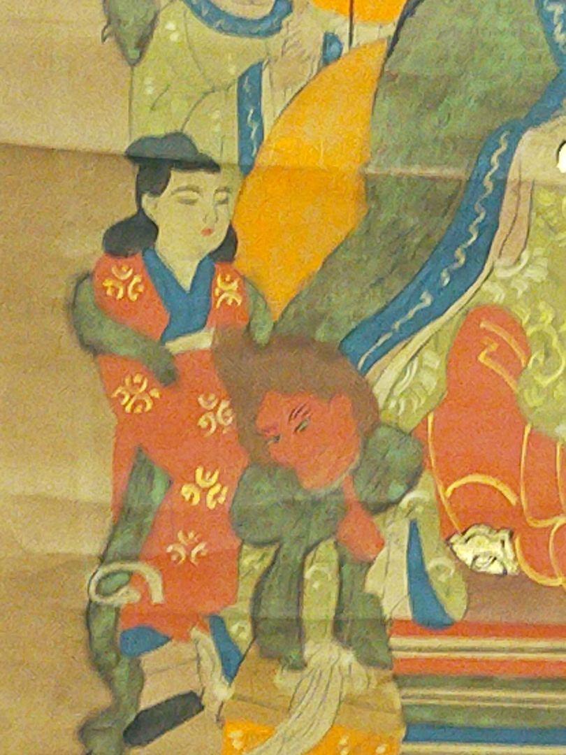 Woodblock print hanging scroll Tokujin hanging scroll antique ukiyo-e