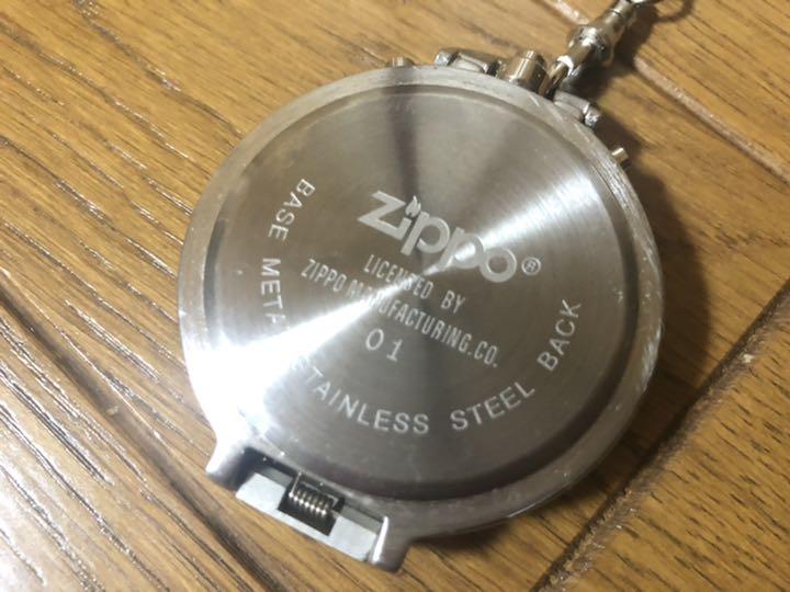 As is For Parts ZIPPO chronograph quartz metal stainless steel