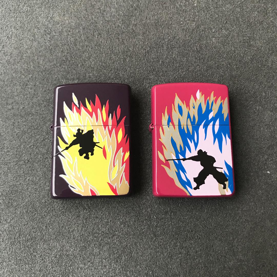 As is For Parts 1998 Zippo Tadanori Yokoo Musashi and Kojiro 2-piece set unused