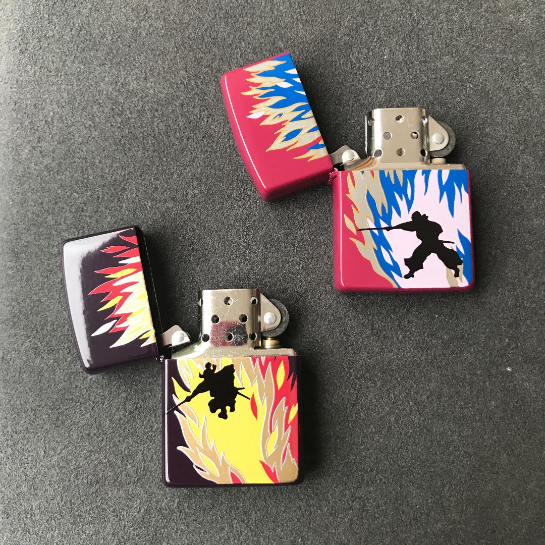 As is For Parts 1998 Zippo Tadanori Yokoo Musashi and Kojiro 2-piece set unused