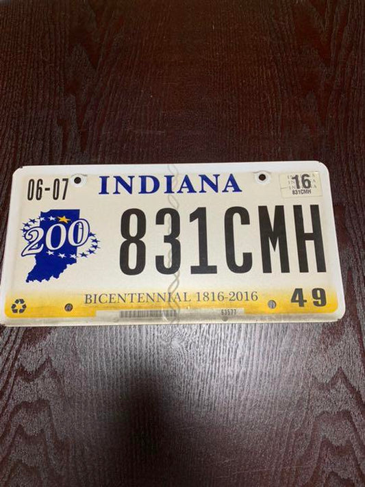 US car license plate