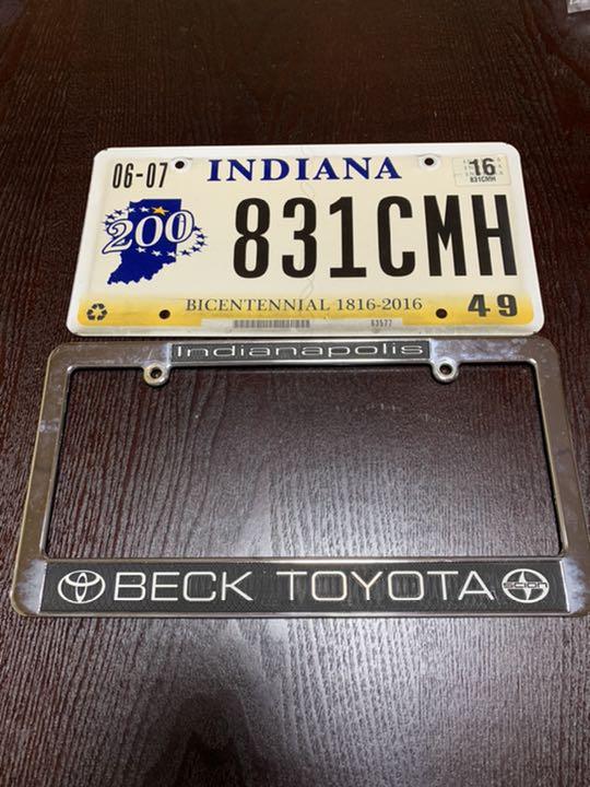 US car license plate