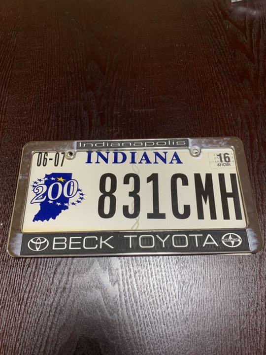 US car license plate