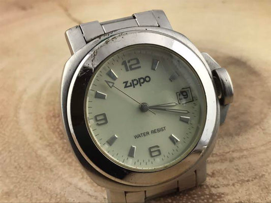 As is For Parts analog clock silver movement quartz battery