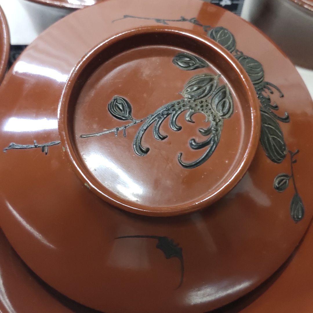 Aizu lacquerware Wooden bowl Handmade hand-painted