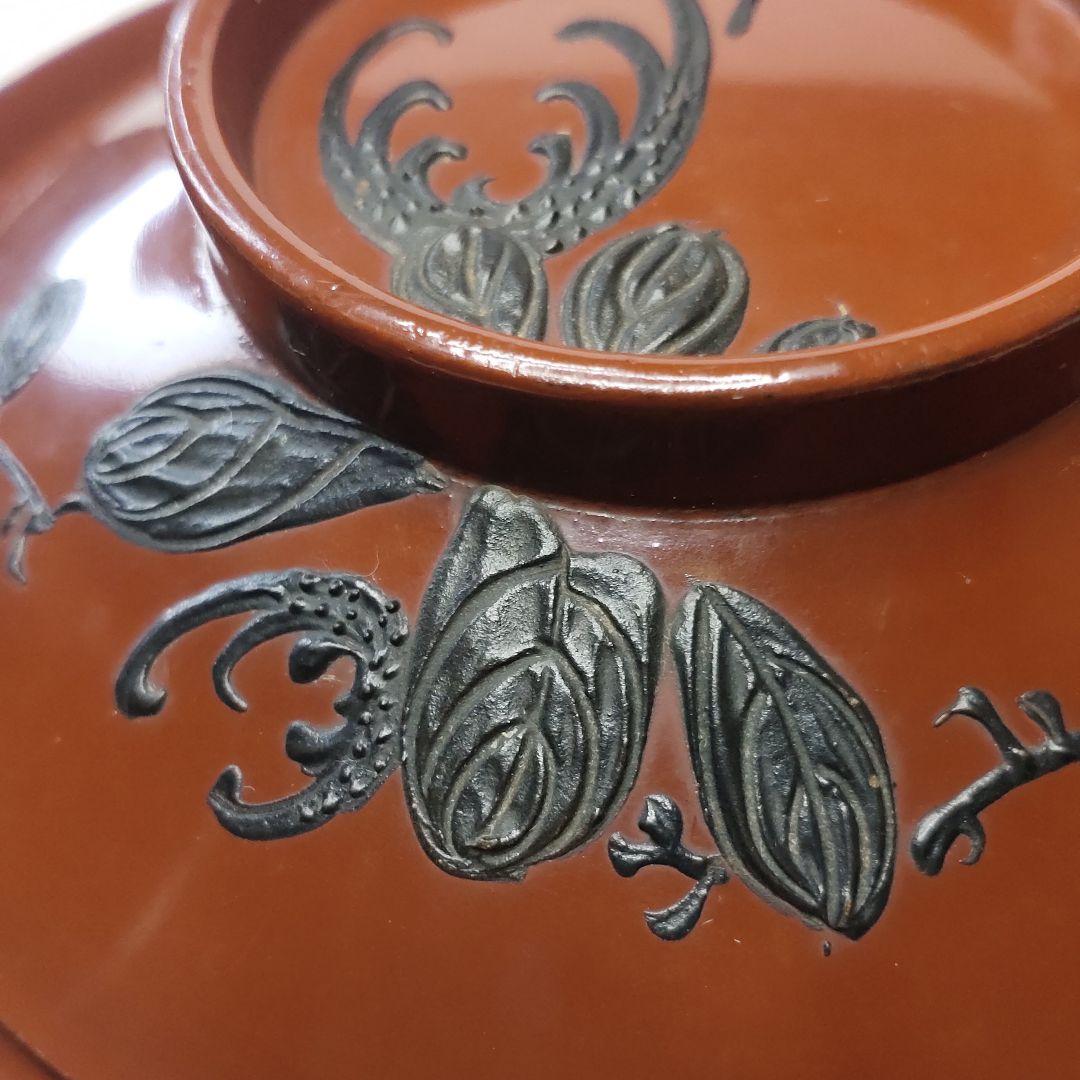 Aizu lacquerware Wooden bowl Handmade hand-painted