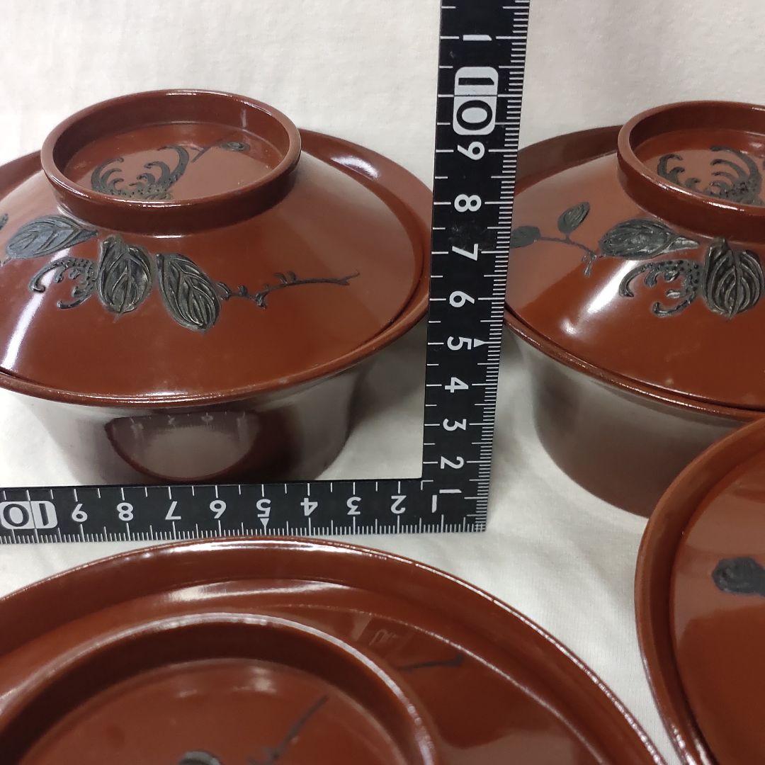 Aizu lacquerware Wooden bowl Handmade hand-painted