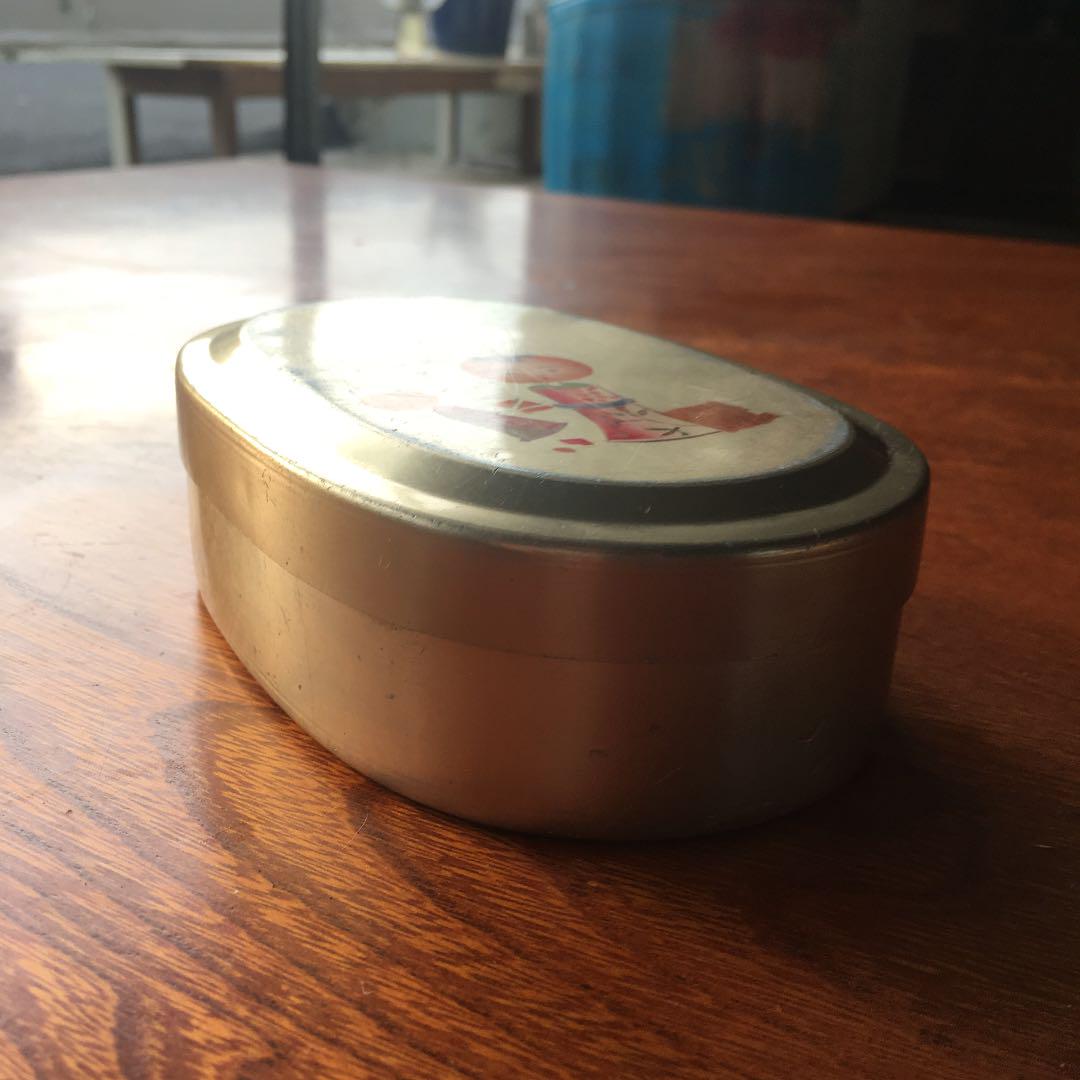 Mandarin orange kokeshi aluminum bento box