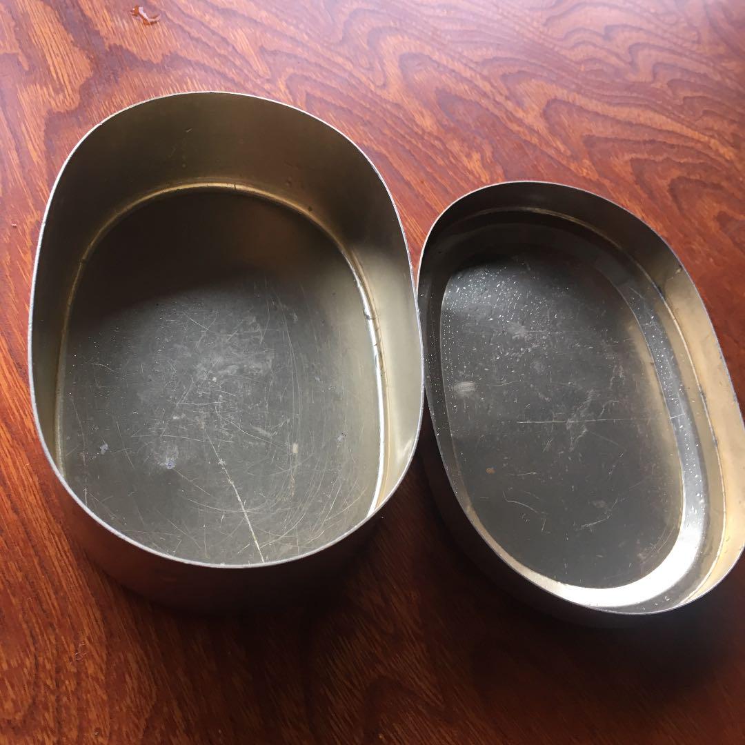 Mandarin orange kokeshi aluminum bento box