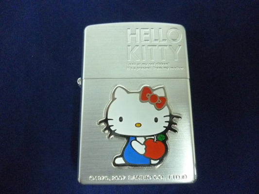 As is for parts ZIPPOライター　ハローキティ　シルバー　アクリルケース