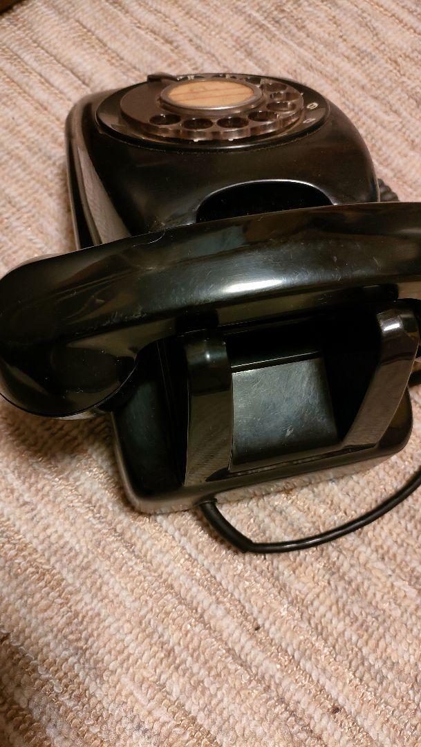 As is For Parts [Showa Retro] Black Telephone 1971 50 Years Old Rare Genuine