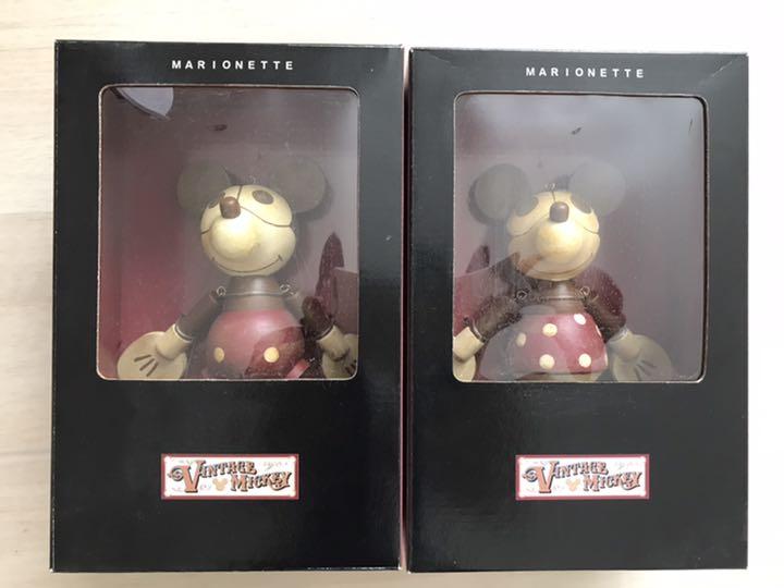 Disney Mickey Minnie Marionette Retro Toy