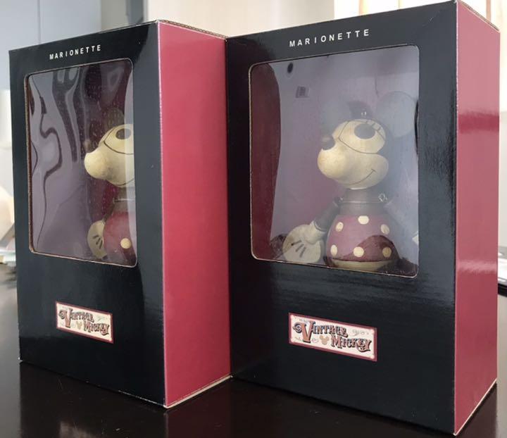 Disney Mickey Minnie Marionette Retro Toy