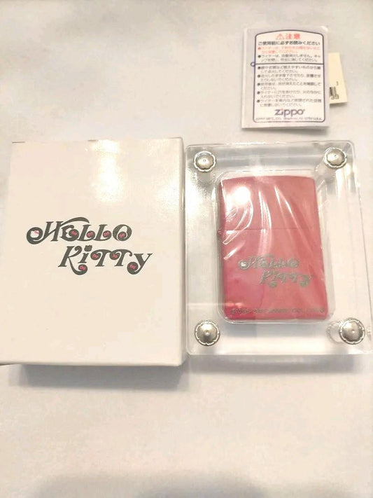 As is for parts ZIPPO lighter Hello Kitty unused item with serial number with ca