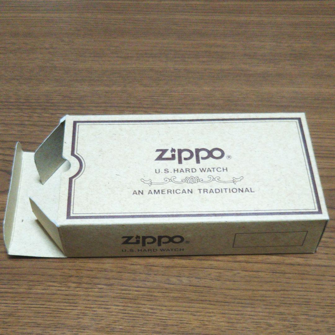 As is For Parts ZIPPO clock pocket watch nylon belt outdoor wooden box light on
