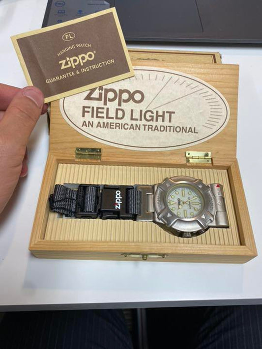 As is For Parts  zippo U.S. HARD WATCH clock pocket watch